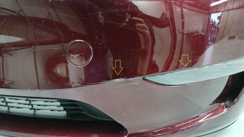 Zderzak przód przedni Tesla Y 20- / + ledy + osłona