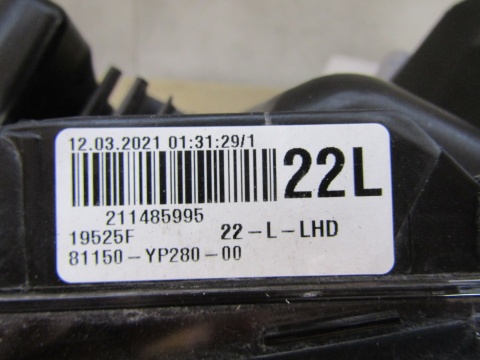 LAMPA PRZÓD TOYOTA CHR CH-R 1 I LIFT FULL LED 20-23 LH 81150-YP280