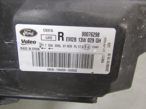 LAMPA PRZÓD FORD SMAX II GALAXY ZWYKŁA SOCZEWKA Z LED KOMPLET RH 15- EM2B-13W029