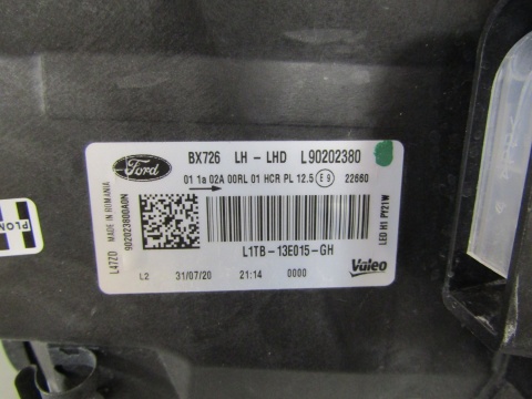 LAMPA PRZÓD FORD PUMA MK2 LED 19-24 LH LEWA L1TB-13E015-GH