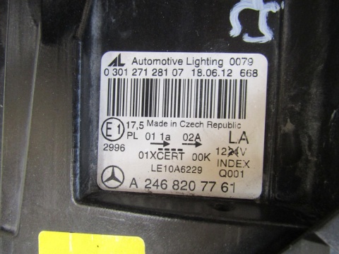 LAMPA PRZÓD MERCEDES B KLASA W246 KSENON SKRĘTNY ILS LH LEWA 11-14 A2468207761