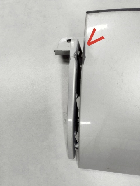 Narożnik listwa prawy prawa pod lampę NISSAN NOTE I 06-12