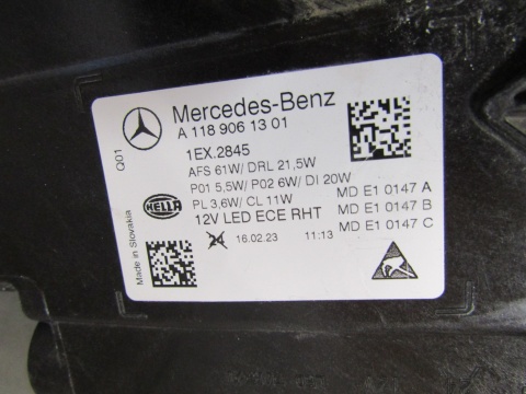 LAMPA PRZÓD MERCEDES CLA W118 LIFT MULTIBEAM 23- LH A1189061301