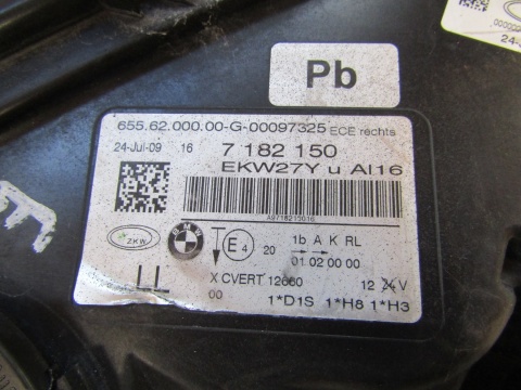 Lampa przód BMW 7 F01 F02 KSENON SKRĘTNY 08-12 RH PRAWA 7182150
