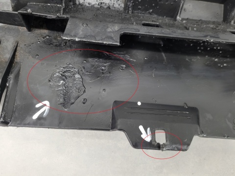 Osłona plyta podłoga pod zderzak przód Mercedes Vito W447 447 Lift 24-