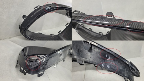 Kratka listwa dokładka spoiler zderzaka przód Mercedes S Klasa W222 6.3 AMG 63AMG Lift 17-20