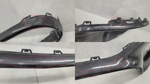 Kratka listwa dokładka spoiler zderzaka przód Mercedes S Klasa W222 6.3 AMG 63AMG Lift 17-20