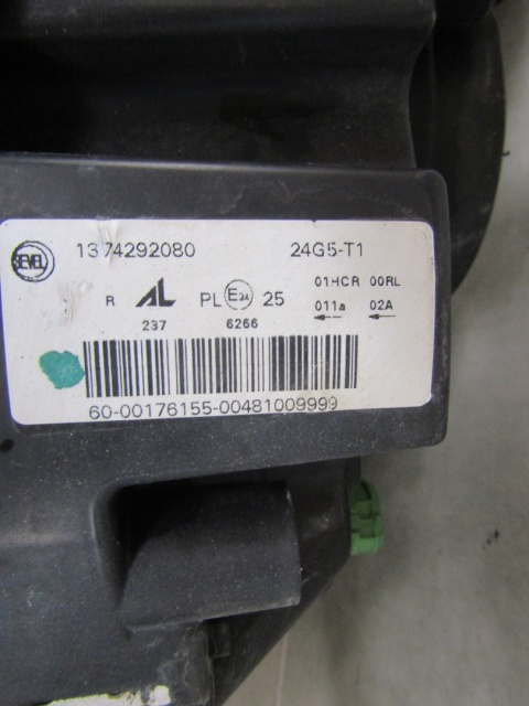 LAMPA PRZÓD FIAT DUCATO BOXER JUMPER LIFT ZWYKŁA 14- RH PRAWA