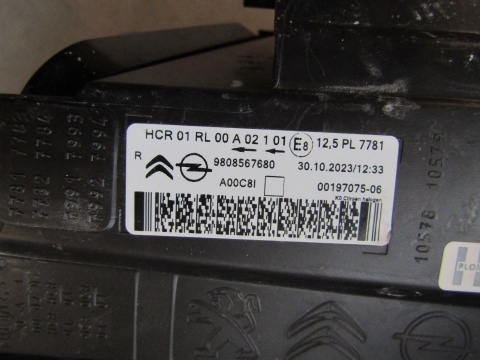 LAMPA PRZÓD CITROEN JUMPY III 3 16-23 VIVARO ZWYKŁA 19-23 RH PRAWA 9808567680