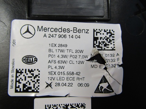 LAMPA PRZÓD MERCEDES B KLASA W247 LIFT FULL LED MULTIBEAM 23- RH PRAWA A2479061404