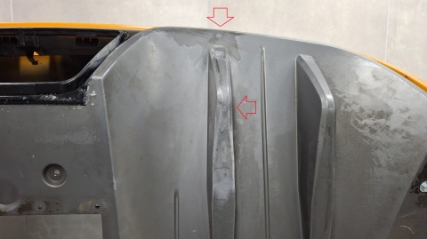 Zderzak tył tylny RENAULT MEGANE IV 4 HB RS 16- / + osłona dolna
