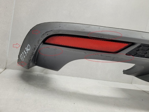 Dyfuzor spoiler dokładka zderzaka tył tylny tylna Audi A1 S1 8X 8XA Lift S-line 14-18