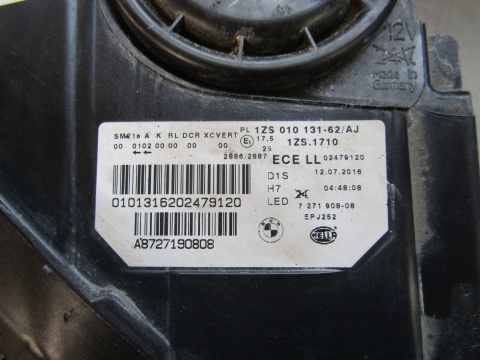 Lampa przód BMW 5 F10 F11 KSENON SKRĘTNY 10-13 RH PRAWA 727190808