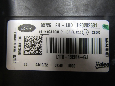 LAMPA PRZÓD FORD PUMA MK2 LED 19-24 RH PRAWA L1TB-13E014-GJ