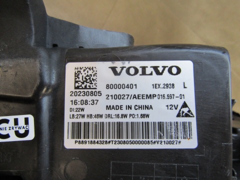 Lampa przód Volvo EX30 EX-30 FULL LED 23- LH LEWA 80000401