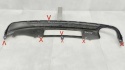 Dyfuzor spoiler zderzaka tył Audi A6 C7 4G0 S Line 10-14 sedan kombi