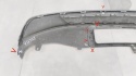 Dyfuzor spoiler zderzaka tył Audi A6 C7 4G0 S Line 10-14 sedan kombi