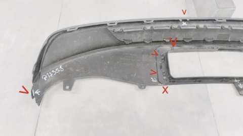 Dyfuzor spoiler zderzaka tył Audi A6 C7 4G0 S Line 10-14 sedan kombi
