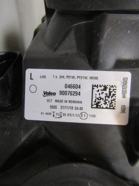 LAMPA PRZÓD SKODA FABIA 3 III 14-18 ZWYKŁA LH VALEO 90076294
