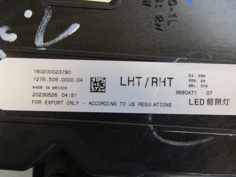 LAMPA PRZÓD BMW XM G09 LED DRL LH LEWY 9880471 22-