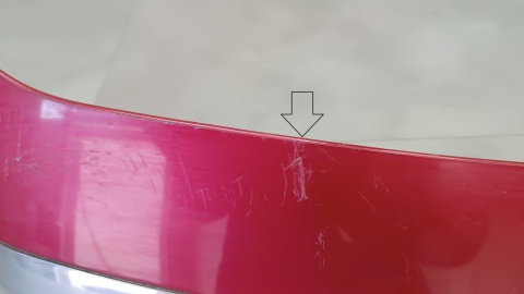 Spoiler lotka daszek klapy tył Peugeot 2008 1 13-16