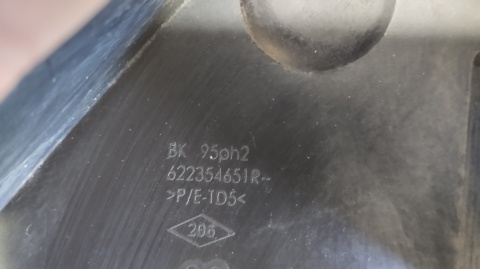 Podłoga płyta osłona pod zderzak RENAULT MEGANE 3 III LIFT 12- 16
