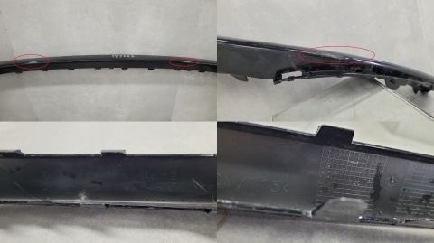 Spoiler listwa zderzaka przód przednia przedniego Mercedes EQA H243 243