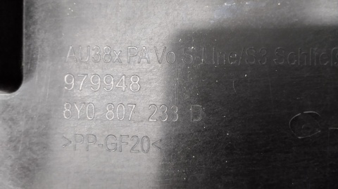 Płyta podłoga osłona pod zderzak AUDI A3 8Y S-LINE LIFT 22-