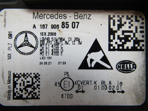 LAMPA PRZÓD MERCEDES GLE W167 FULL LED MULTIBEAM 19-23 LH LEWA A1679068507
