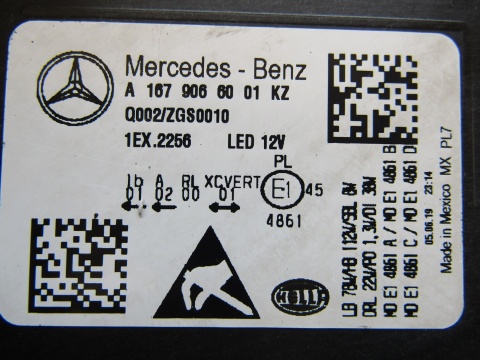 LAMPA PRZÓD MERCEDES GLS X167 W167 FULL LED MULTIBEAM RH PRAWA 19- A1679066001KZ