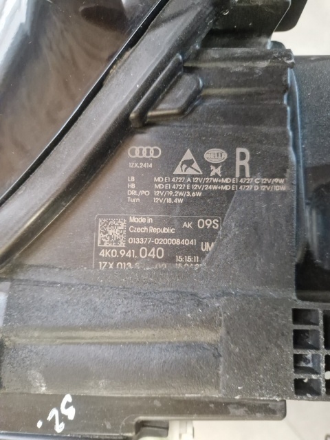 LAMPA PRZÓD AUDI A6 C8 FULL LED RH PRAWA 18- 4K0941040