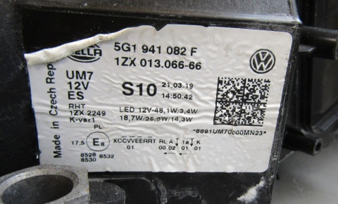 LAMPA PRZÓD VOLKSWAGEN GOLF 7 VII GTE LIFT FULL LED 16-20 RH 5G1941082F