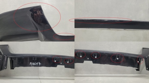 Dyfuzor spoiler dokładka zderzaka tył Honda Civic VIII 8 TYPE-R 07-09