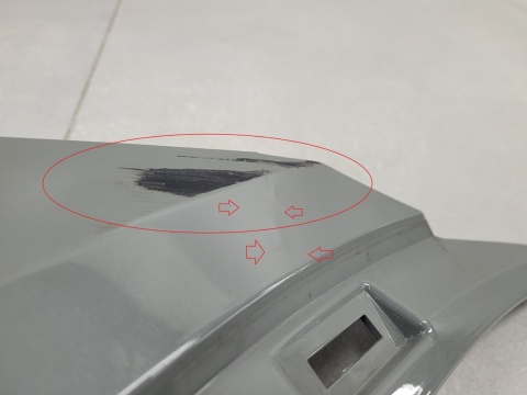 Narożnik zderzaka lewy przód przedni ślizg Citroen DS7 Crossback Lift 22-