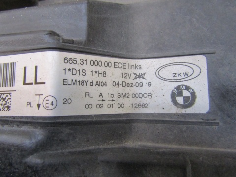 LAMPA PRZÓD BMW 3 E90 LIFT KSENON NIESKRĘTNY LH LEWA 08-12 7202583