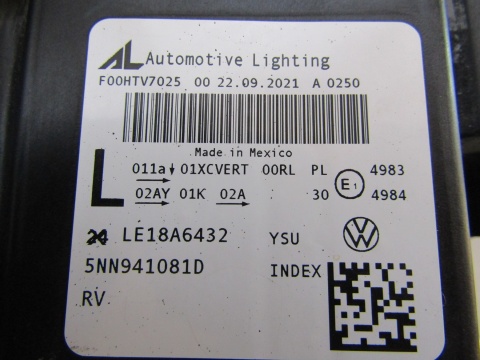 Lampa przód Volkswagen Tiguan 2 II LIFT FULL LED IQ LIGHT LEWA LH 20-24 5NN941081D