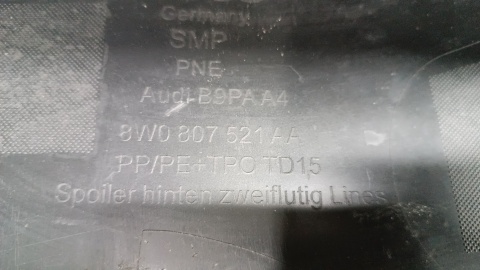 Zderzk tył AUDI A4 B9 KOMBI 8W9 LIFT 19-