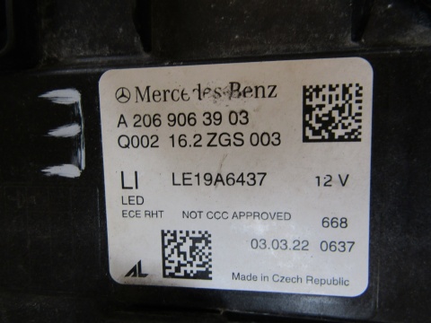 LAMPA PRZÓD MERCEDES C KLASA W206 FULL LED HIGH PERFORMANCE 22- LH LEWA A2069063903