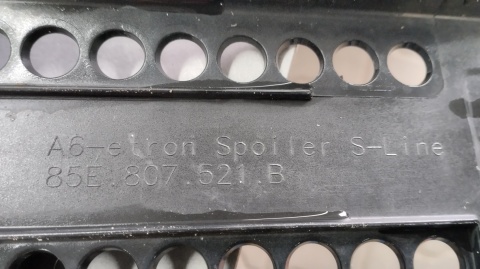 Dokładka dyfuzor zderzaka tył AUDI A6 C9 85E E-TRON S-LINE 24- 85E807521B