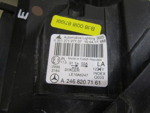LAMPA PRZÓD MERCEDES B KLASA W246 KSENON NIESKRĘTNY LH LEWA 11-14 A2468207161