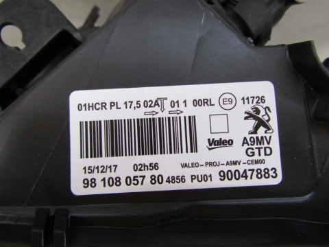 LAMPA PRZÓD PUGEOT 208 I LIFT ZWYKŁA SOCZEWKA + LED 15-19 LH LEWA 9810805780