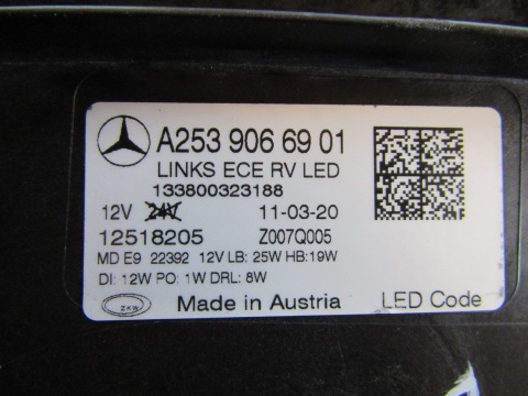 LAMPA PRZÓD MERCEDES GLC W253 253 LED PERFORMANCE LIFT 19- LH LEWA A2539066901