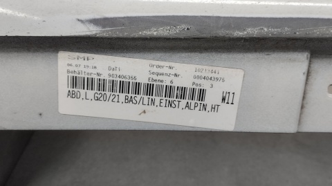 Listwa progowa lewa BMW 3 G20 G21 18- sedan kombi