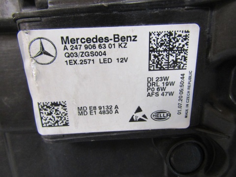LAMPA PRZÓD MERCEDES GLA W247 FULL LED PERFORMANCE 19-23 LH A2479066301