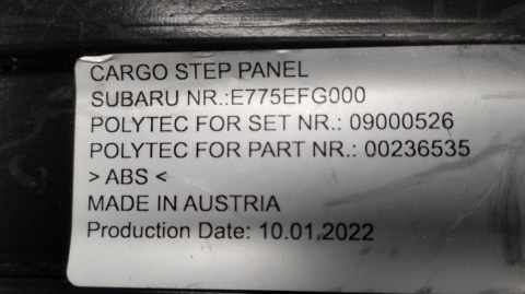 Listwa ochronna zderzaka panel tył Subaru Impreza VI Hatchback 22-