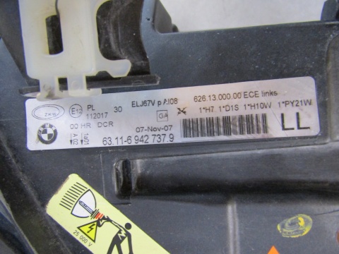 LAMPA PRZÓD BMW 3 E90 E91 KSENON NIESKRĘTNY 04-08 LH LEWA
