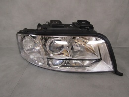 LAMPA PRZÓD AUDI A6 C5 RH PRAWA ZWYKŁA SOCZEWKA 01-05