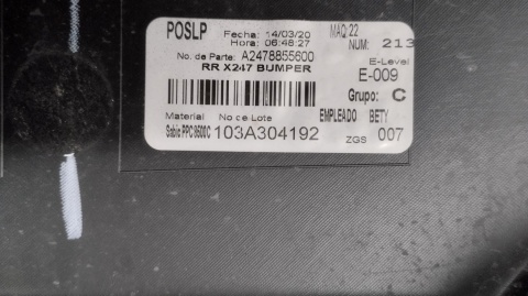 Zderzak tył tylny Mercedes 243 X243 EQB X247 GLB 21-26