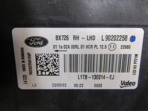 LAMPA PRZÓD FORD PUMA MK2 LED 19-24 PRAWA RH L1TB-13E014-EJ