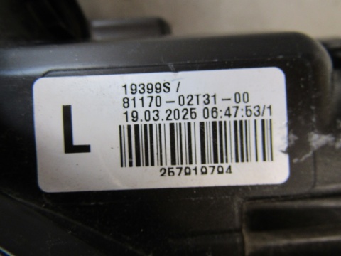 LAMPA PRZÓD TOYOTA COROLLA E21 SEDAN ZWYKŁA SOCZEWKA LH 18- 81170-02T31-00